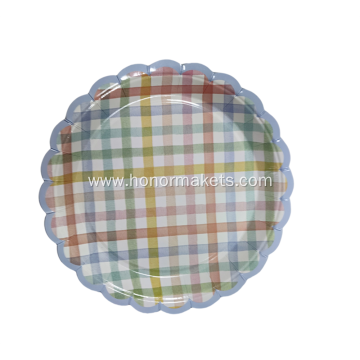 16PCS Easter 9`` Round Paper Plates